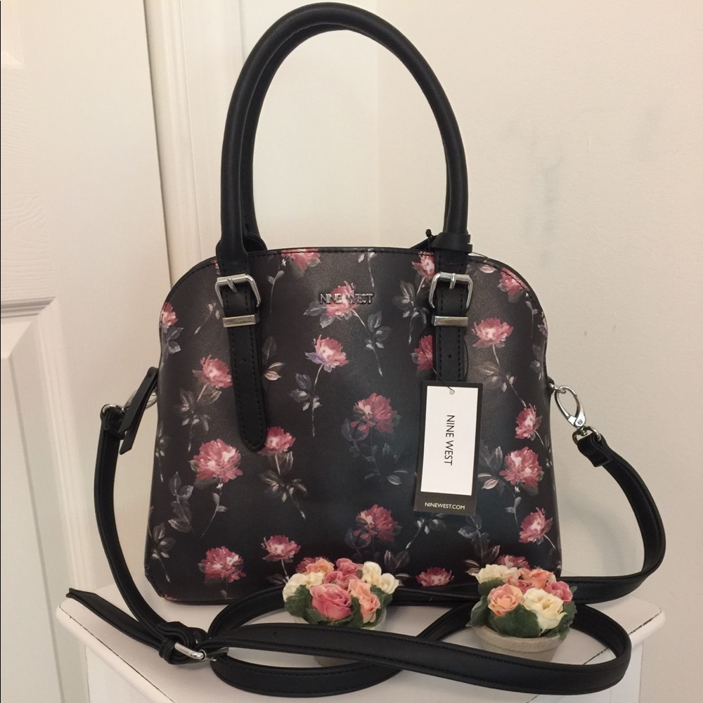 Lovely Floral Dome Satchel by Nine West